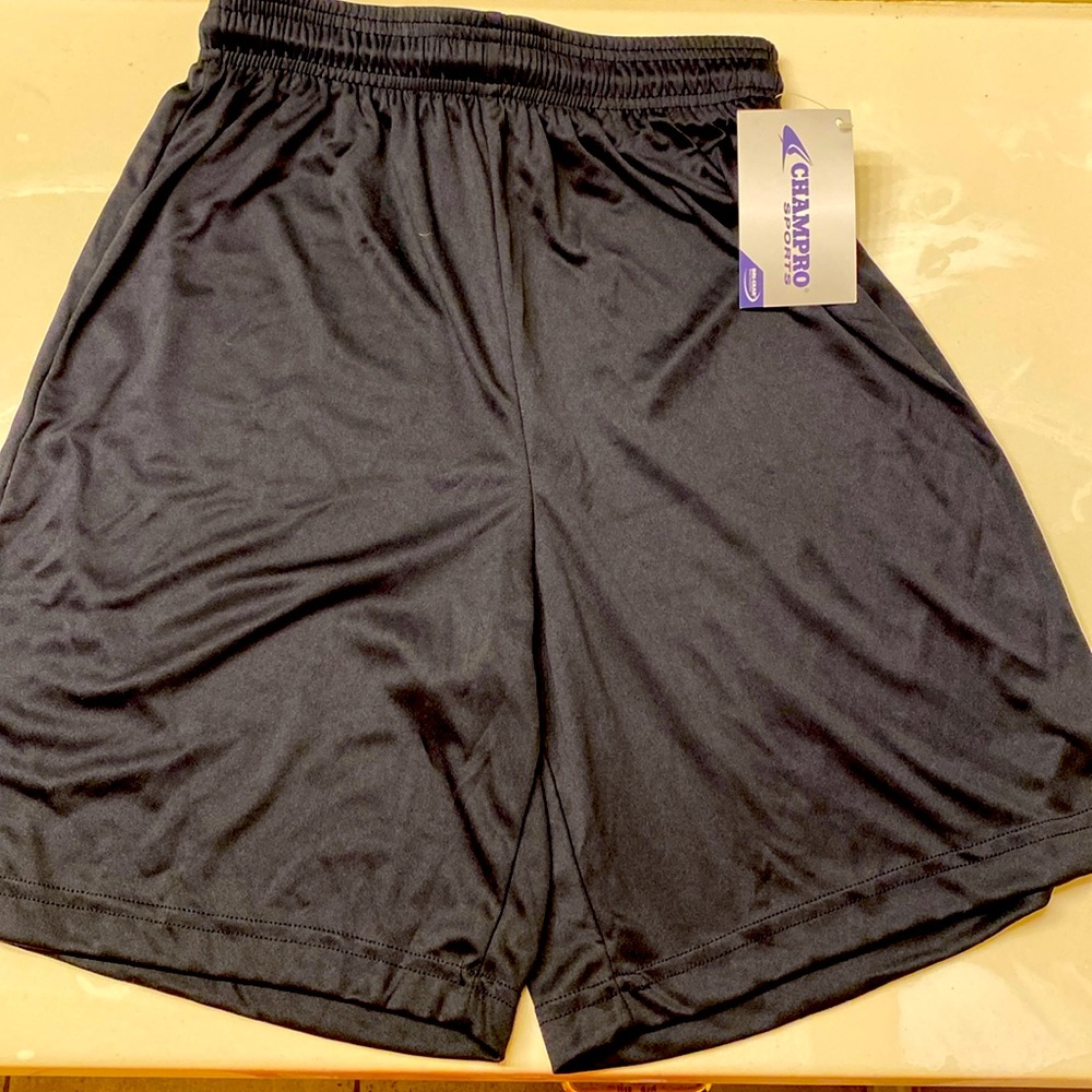 Champro Sports Women’s Dri- Gear athletic shorts, 7 inches, BBS11WBS, NWT.Black.